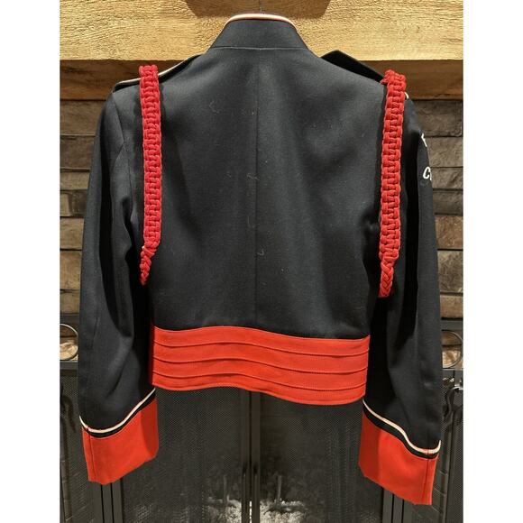 Vintage Demoulin Bros. Flash Of Crimson Steampunk Ban Bolero Jacket S - Picture 7 of 7